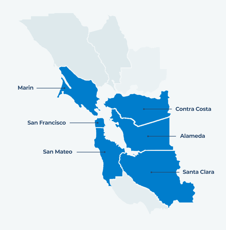 san fransisco bay area map